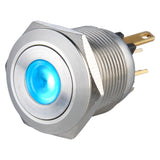 19mm Micro-trip Illuminated Anti Vandal Switch - 1NO Momentary - Pin Terminal(2.8x0.8mm)