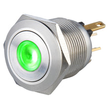 Load image into Gallery viewer, 19mm Micro-trip Illuminated Anti Vandal Switch - 1NO Momentary - Pin Terminal(2.8x0.8mm)