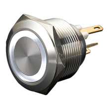 Load image into Gallery viewer, 22mm Micro-trip Ring Illuminated Anti Vandal Switch - IP65 1NO Momentary