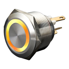 Load image into Gallery viewer, 22mm Micro-trip Ring Illuminated Anti Vandal Switch - IP65 1NO Momentary