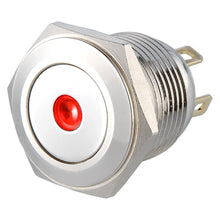 Load image into Gallery viewer, LS16(16mm) Pin Terminal 2A48VDC 1NO Dot Illuminated Anti Vandal Push Button Switch