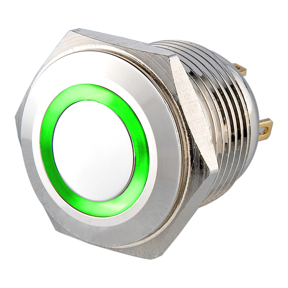 Ls16(16MM)  2A48VDC 1NO Ring Illuminated Anti Vandal Switch - Pin Terminal(2.8x0.5mm)