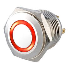 Load image into Gallery viewer, Ls16(16MM)  2A48VDC 1NO Ring Illuminated Anti Vandal Switch - Pin Terminal(2.8x0.5mm)