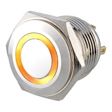 Load image into Gallery viewer, Ls16(16MM)  2A48VDC 1NO Ring Illuminated Anti Vandal Switch - Pin Terminal(2.8x0.5mm)