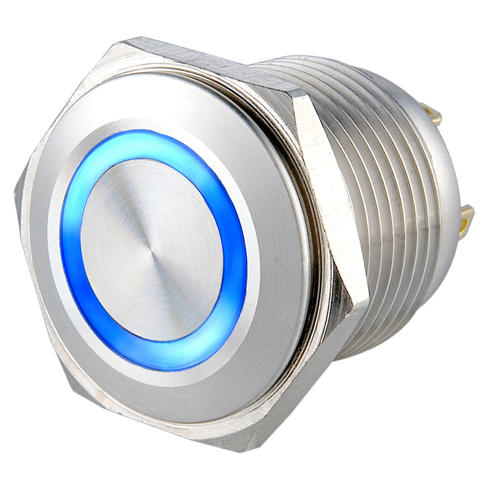 Ls16(16MM)  2A48VDC 1NO Ring Illuminated Anti Vandal Switch - Pin Terminal(2.8x0.5mm)