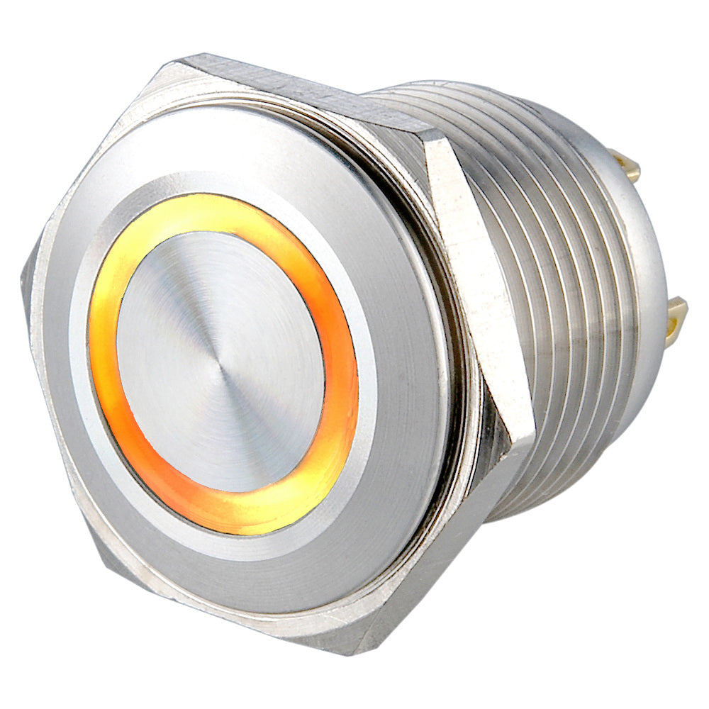 Ls16(16MM)  2A48VDC 1NO Ring Illuminated Anti Vandal Switch - Pin Terminal(2.8x0.5mm)