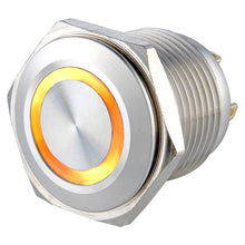 Load image into Gallery viewer, Ls16(16MM)  2A48VDC 1NO Ring Illuminated Anti Vandal Switch - Pin Terminal(2.8x0.5mm)