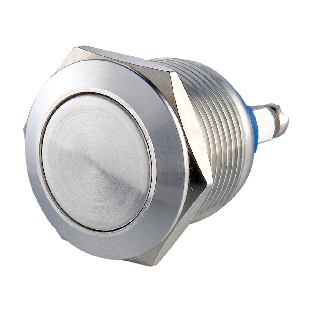 V19(19mm) Stainless Steel Anti Vandal Switch - 1NO Momentary