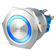 Load image into Gallery viewer, 25mm 5A 250VAC IP65 1NO1NC Ring Illuminated Anti Vandal Switch